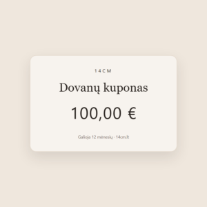14cm dovanų kuponas 100 €