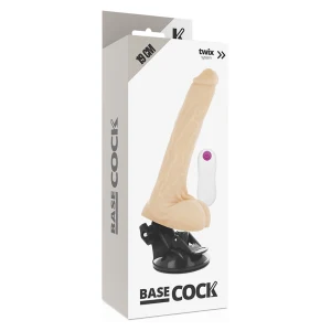 BASECOCK – Realistiškas vibratorius su nuotoliniu valdymu (19 cm)